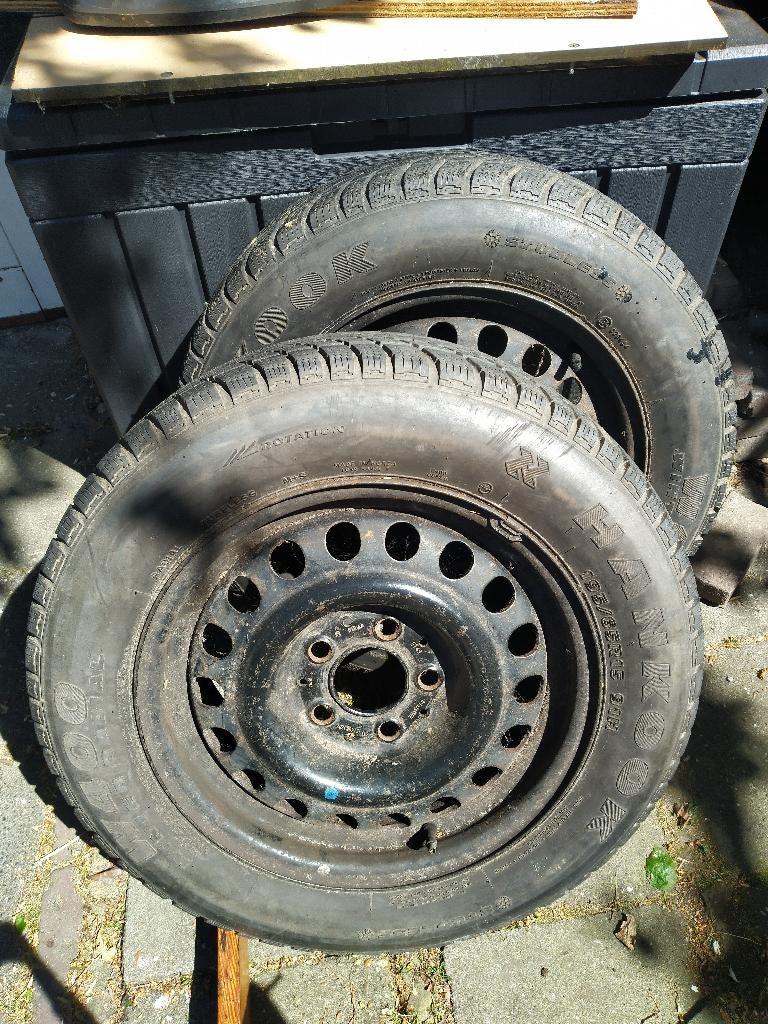 2 x Mercedes  w123/w124 wielen ET 49 - 6.5Jx15H2. Gratis, Ophalen, Gebruikt
