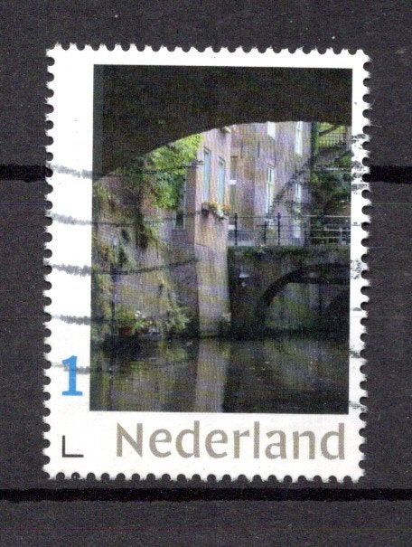 gestempelde zegel persoonlijke: uit velletje van 3. beursvel, Ophalen of Verzenden, Na 1940, Gestempeld