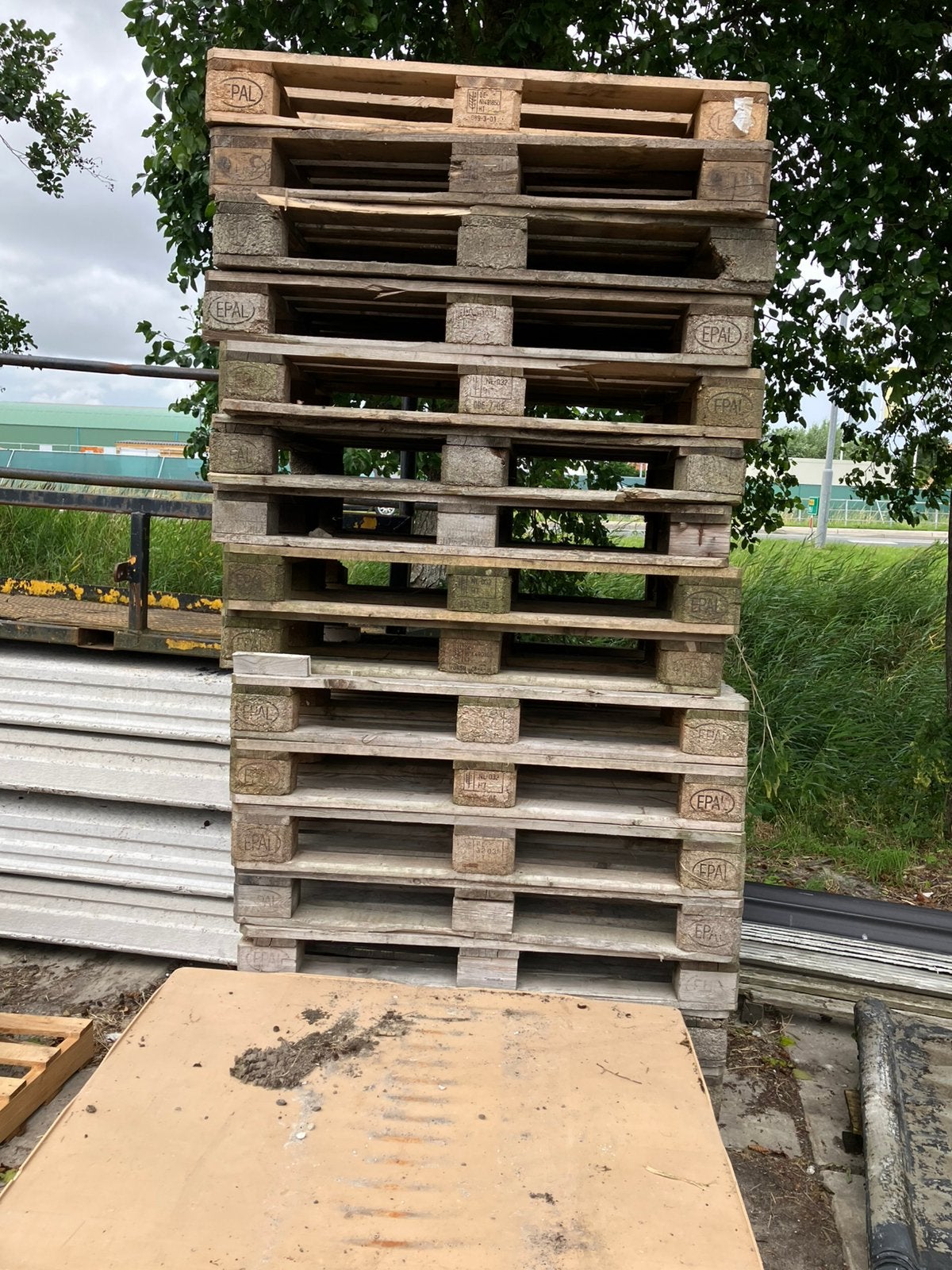 Euro pallets, Doe-het-zelf en Verbouw, Hout en Planken, Ophalen, Zo goed als nieuw, Pallet, Minder dan 200 cm