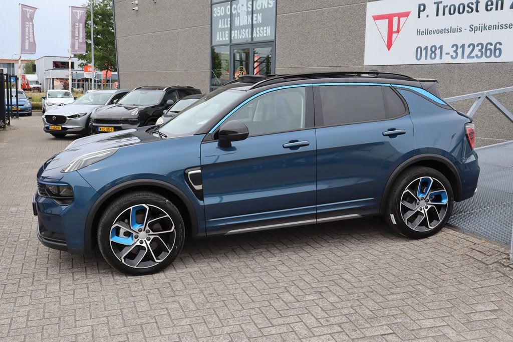 Lynk & Co 01 1.5 Panoramadak/360° Camera/Keyless/Lane assis, Auto's, Lynk & Co, 12 maanden, Stof, Blauw, Bedrijf