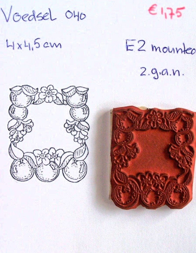 Voedsel 040 EZ-mounted stempel, Hobby en Vrije tijd, Stempelen, Ophalen of Verzenden, Zo goed als nieuw, EZ-mounted stempel
