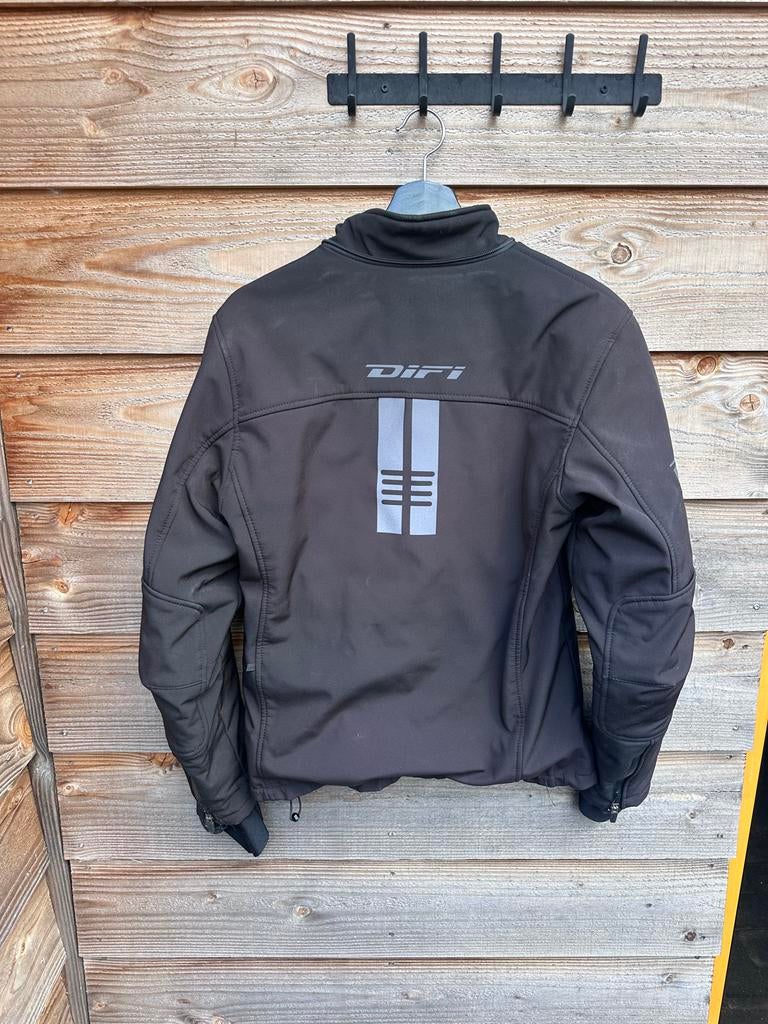 Difi motorjas textiel zwart - Maat L, Ophalen of Verzenden, Tweedehands, Heren, Jas | textiel