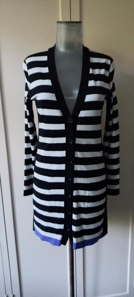 MarcCain vest zwart-wit-lila maat 36 zgan, Overige kleuren, Ophalen of Verzenden, Zo goed als nieuw, Maat 36 (S)