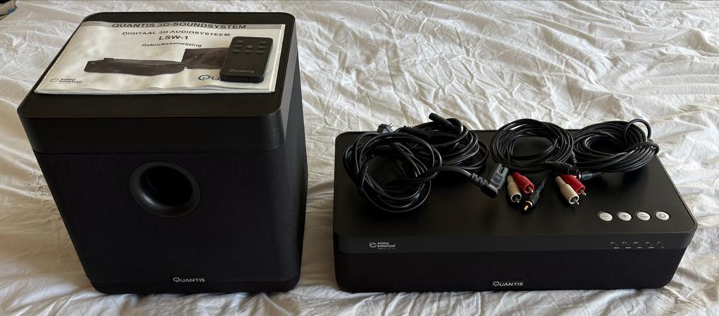 Quantis 3D-SoundSystem met Subwoofer en Bluetooth, Ophalen, Bluetooth, Gebruikt