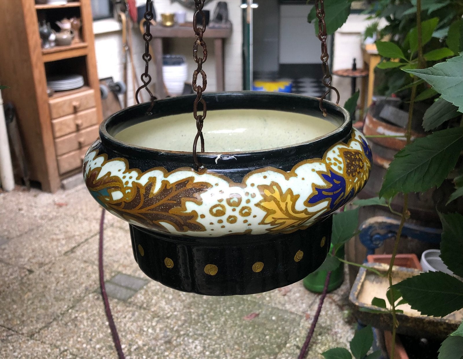 Arnhem Plateel Hangpot  Art-Deco, Ophalen of Verzenden