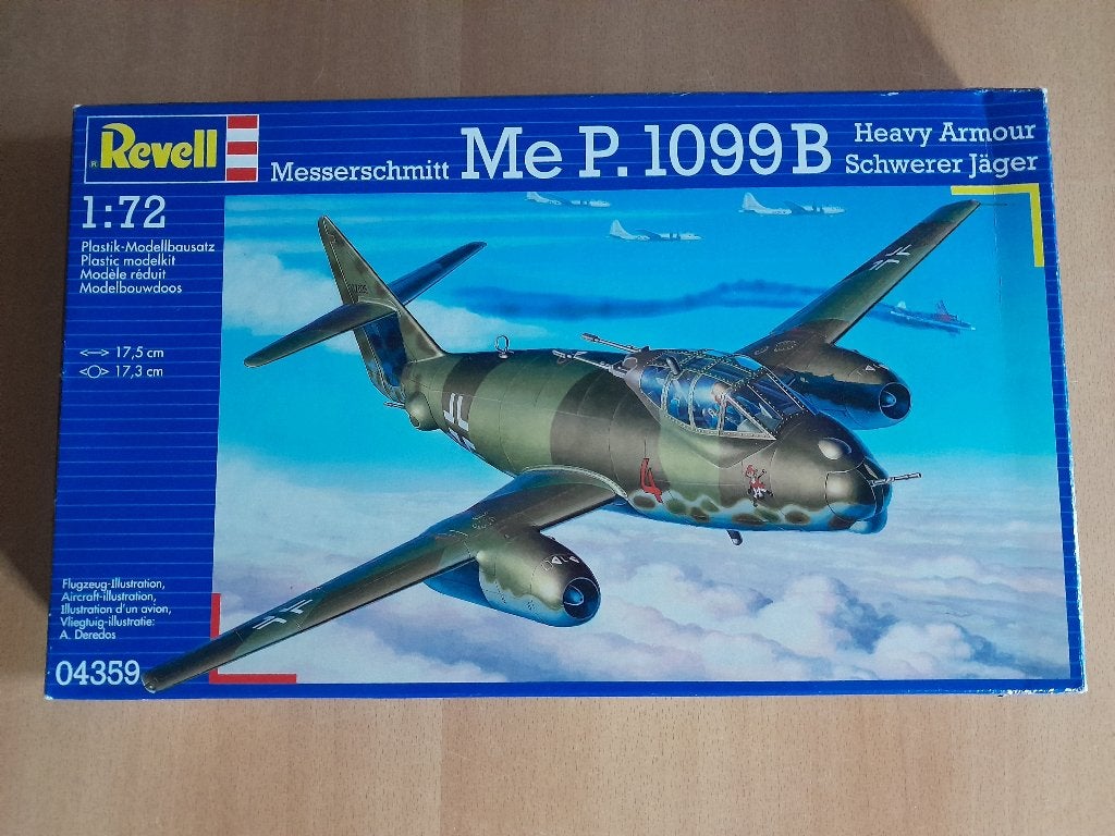 Revell 04359 Messerschmitt Me P. 1099B Schwere Jager 1:72, Ophalen, 1:72 tot 1:144, Revell, Zo goed als nieuw