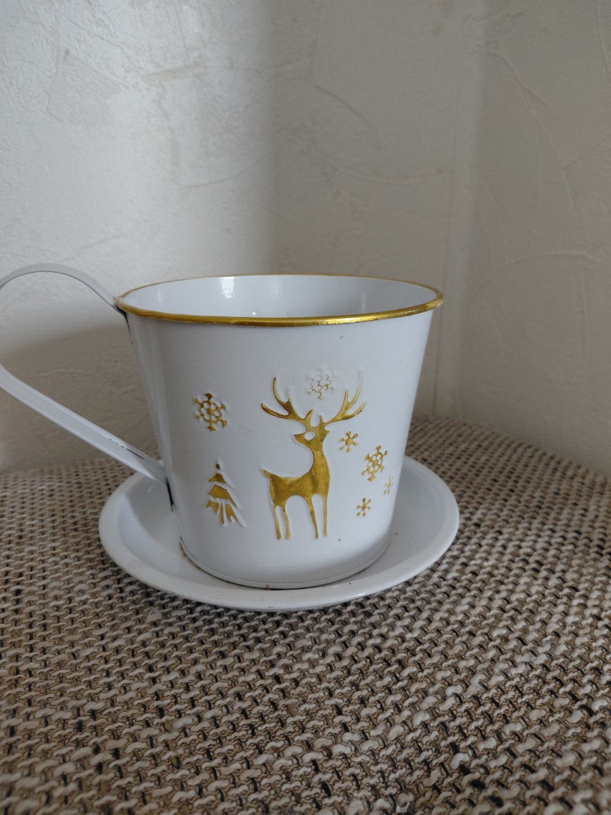 Potje in vorm van koffiezet houder, Ophalen of Verzenden