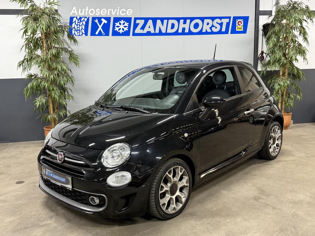 Fiat 500 0.9 TwinAir Turbo 500S // Sport // Autom //Ecc // L, Stof, Gebruikt, Zwart, Origineel Nederlands