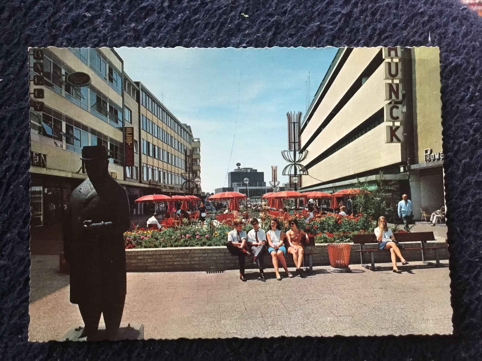 Ansichtkaart Heerlen Promenade jaren '60, Ophalen of Verzenden, 1960 tot 1980, Gelopen, Limburg