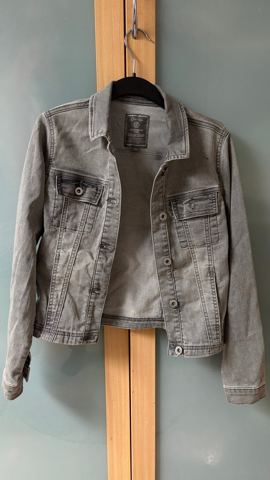 Nieuwe Geisha spijkerjas maat 152 - Grijs, Kinderen en Baby's, Kinderkleding | Maat 152, Ophalen of Verzenden, Nieuw, Jongen of Meisje