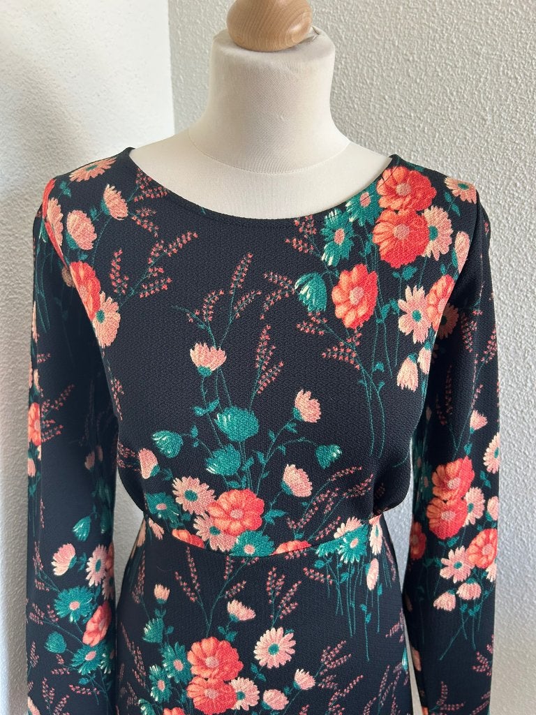 King Louie maat XL bloemen Betty dress 2599, Meerkleurig, Maat 46/48 (XL) of groter, Ophalen of Verzenden, Zo goed als nieuw
