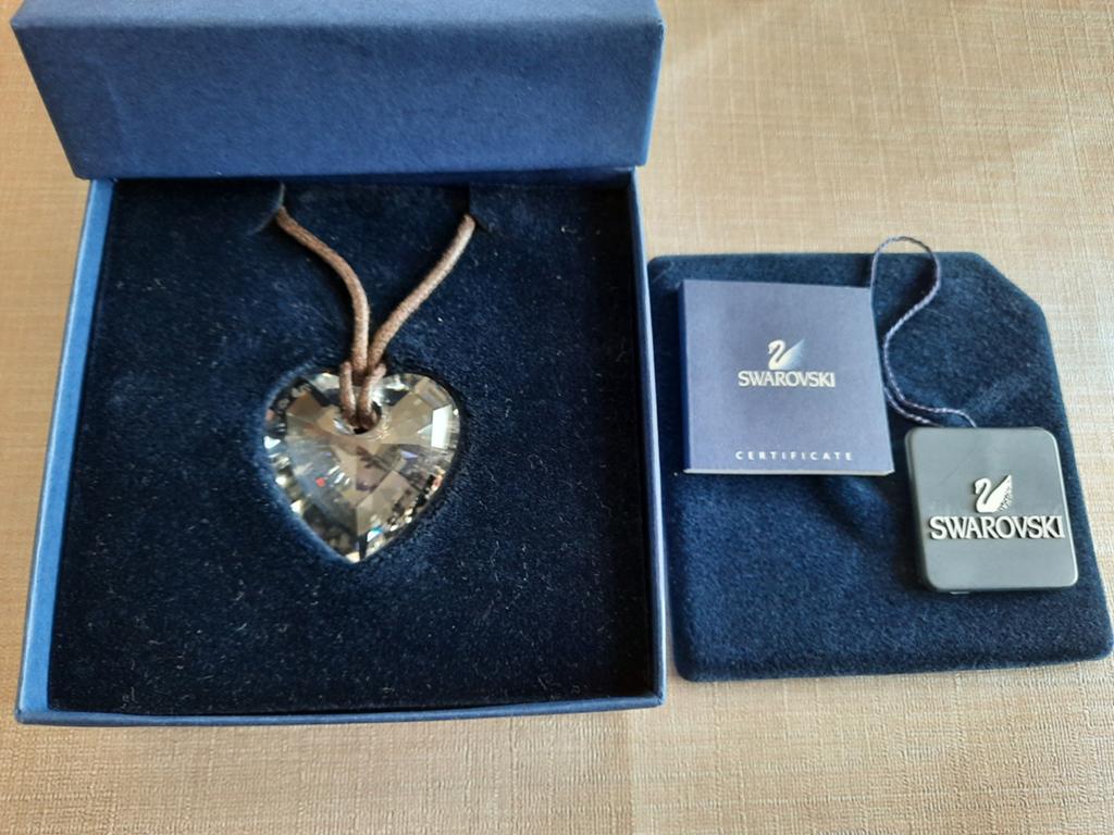 Swarovski ketting hart, Verzamelen, Swarovski, Ophalen of Verzenden, Zo goed als nieuw, Sieraad of Horloge