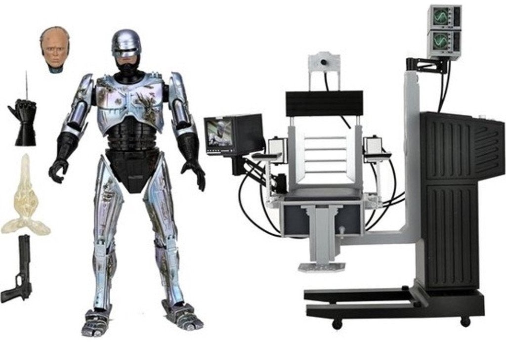 Robocop Ultimate Battle Damaged Robocop with Chair Figure, Heo, Nieuw, Ophalen of Verzenden, NECA