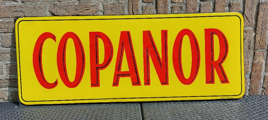 Emaillebord Copanor (1945 - Emaillerie Alsacienne), Ophalen of Verzenden, Nieuw, Reclamebord