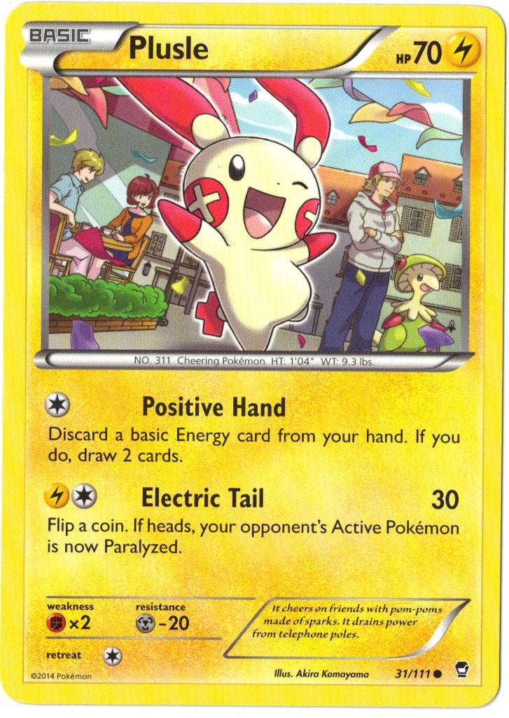 Furious Fists,  Plusle [common] 31/111, Verzenden, Nieuw, Losse kaart