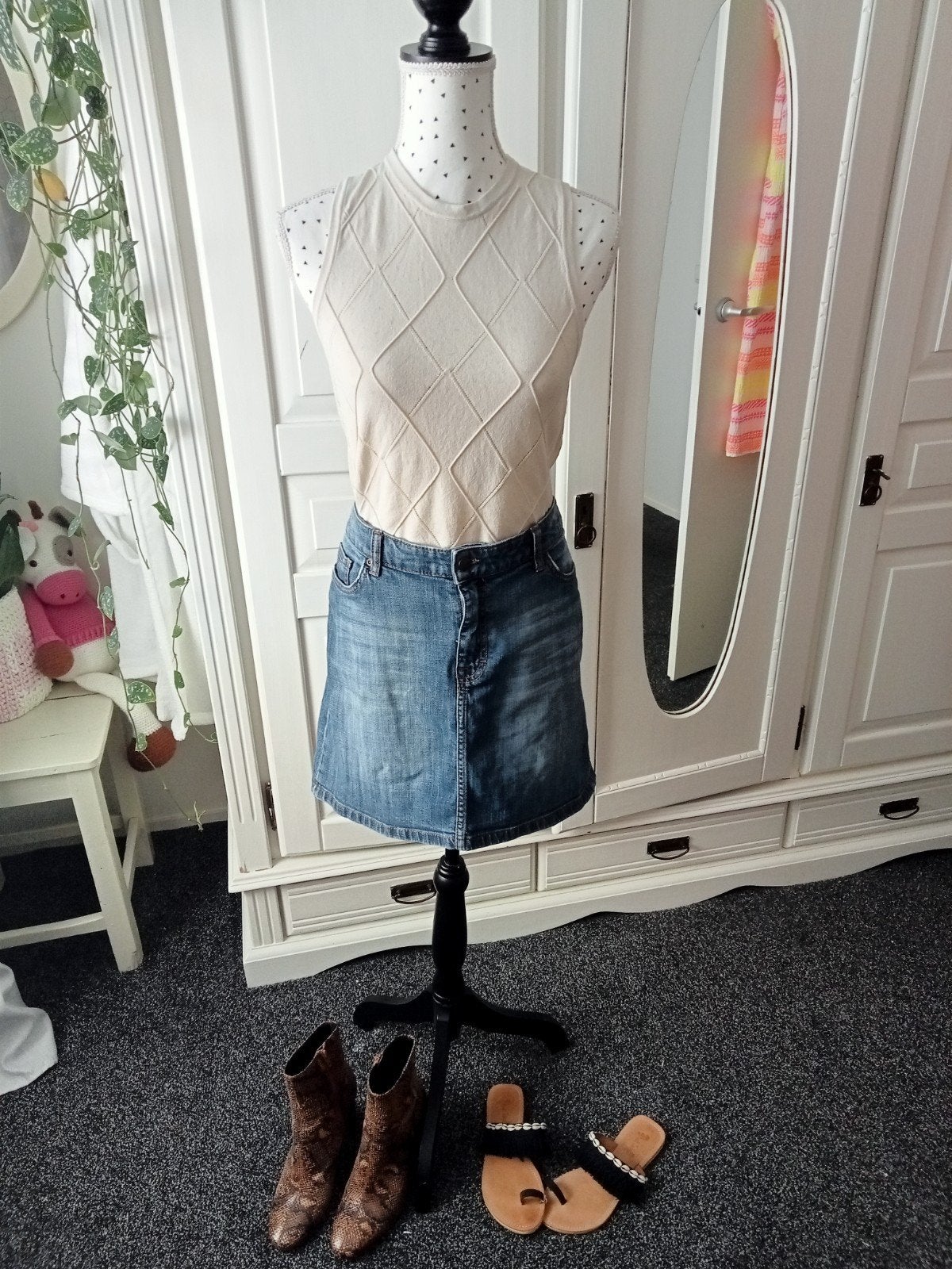 H&M " Spijkerrok maat 44/46 ", H&M, Overige kleuren, Maat 46/48 (XL) of groter, Ophalen of Verzenden