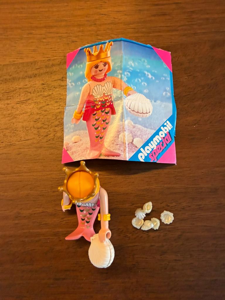 VINTAGE PLAYMOBIL MERMAID WITH SHELLS, Verzenden, Zo goed als nieuw