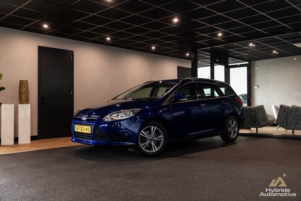 Ford FOCUS Wagon 1.0 EcoBoost Edition | Airco | Trekhaak |, Auto's, Ford, Gebruikt, Zwart, Blauw, Origineel Nederlands