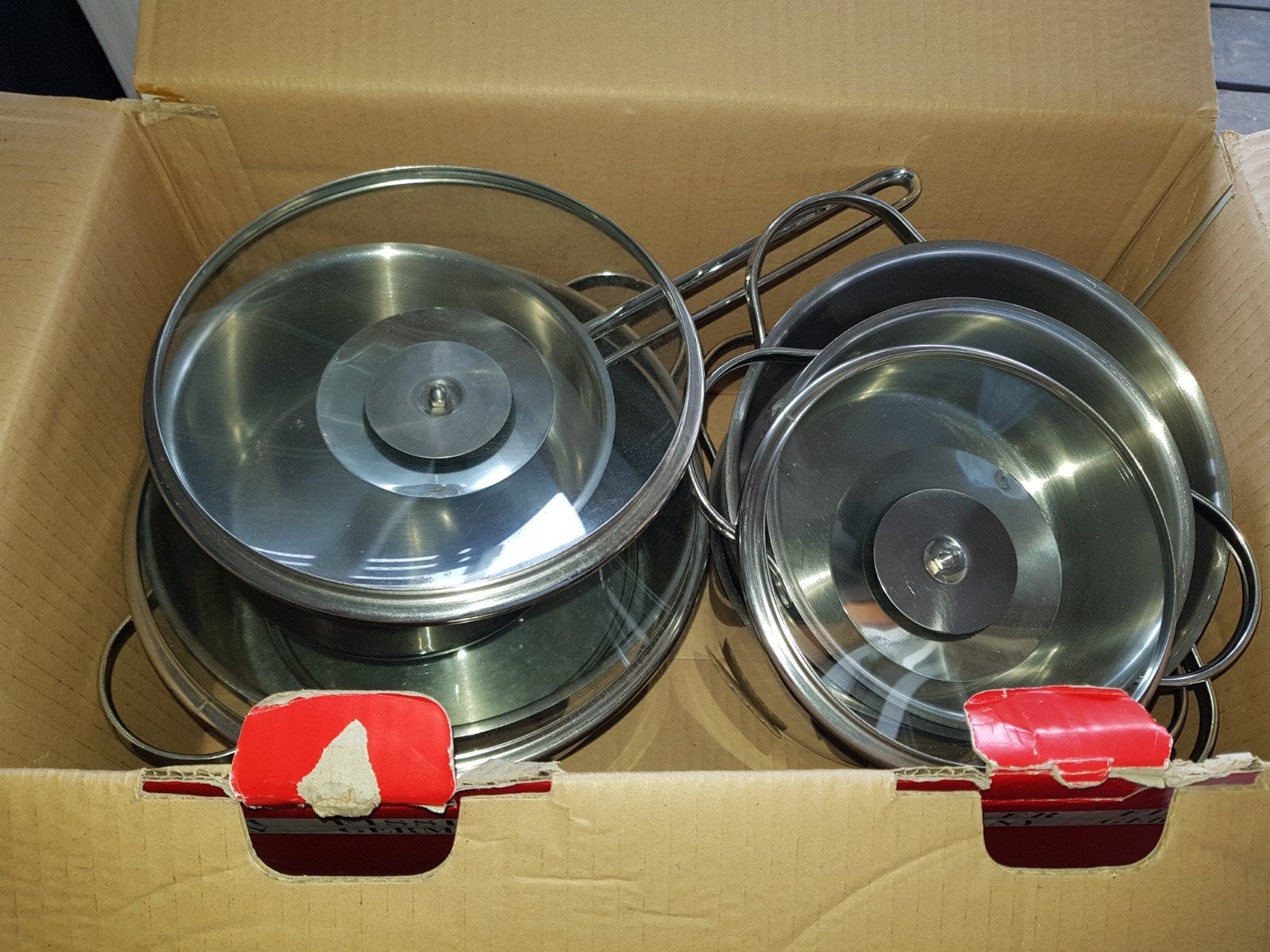 Fissler Pannenset - Hoogwaardig RVS Kookgerei, Ophalen of Verzenden, Zo goed als nieuw, Rvs, Kookpan of Snelkookpan