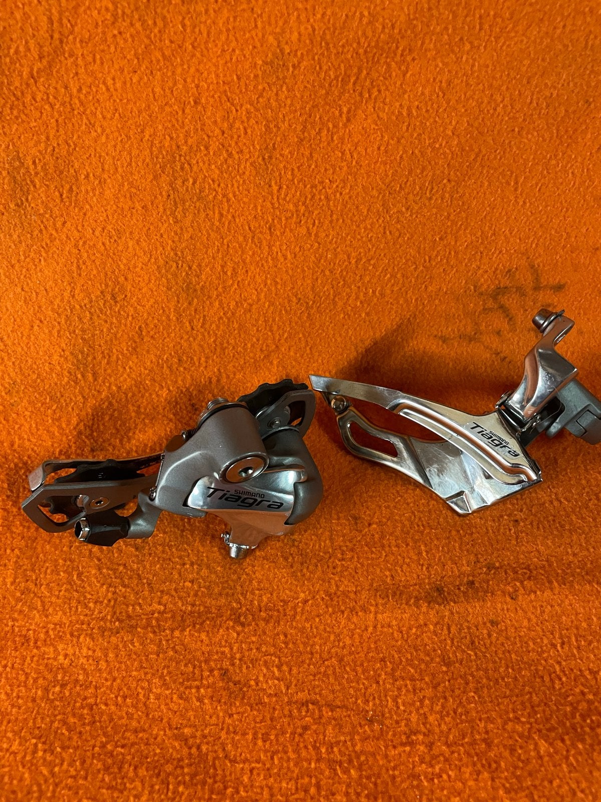 Shimano Tiagra triple Derailleur Set - racefiets, Gebruikt, Verzenden, Derailleur of Ketting, Aluminium