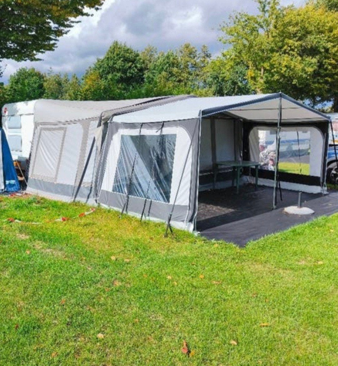 Voortent met luifel maat 13 (omloop 950-975) met scheuren, Caravans en Kamperen, Ophalen, Gebruikt