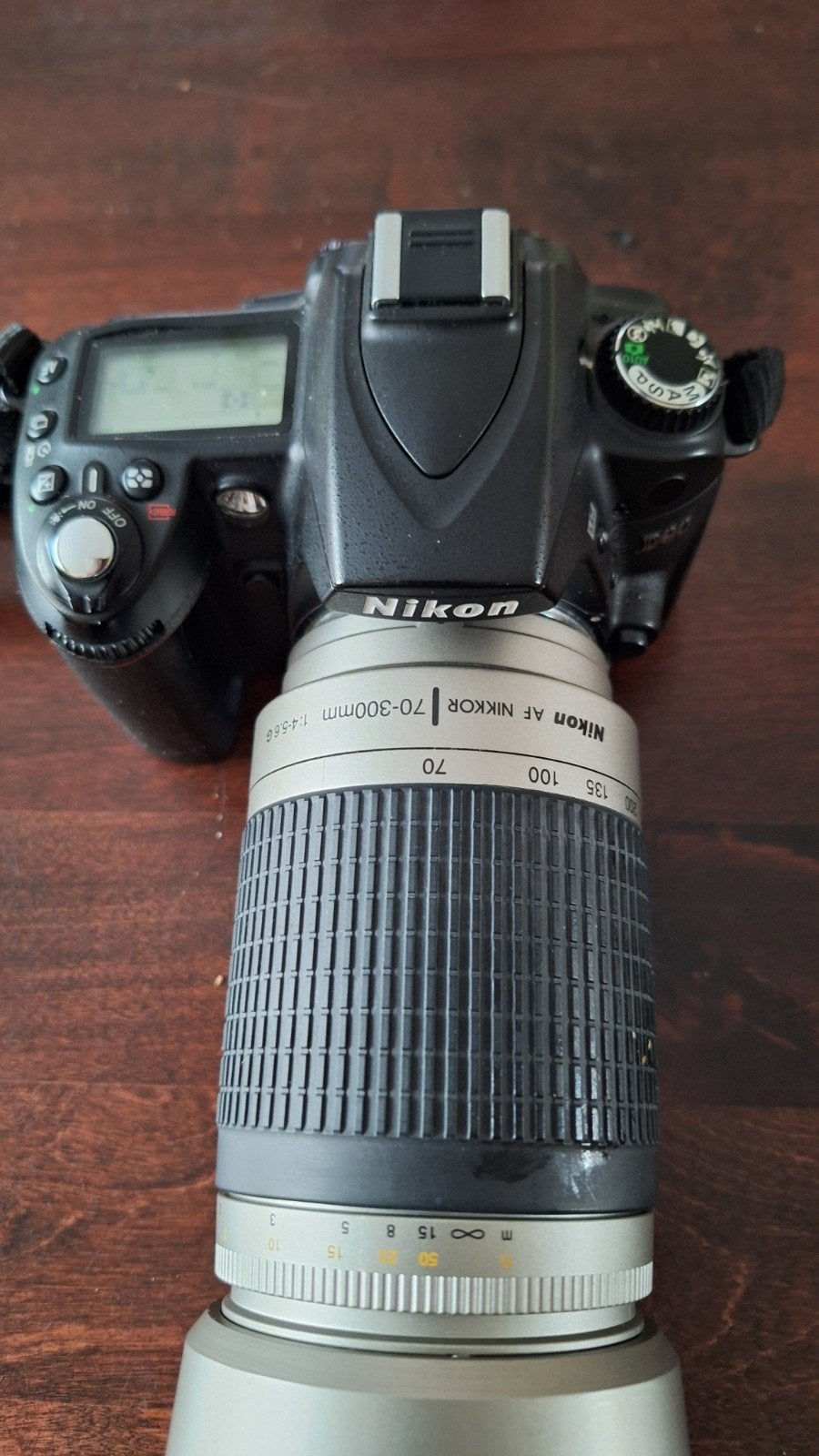 Nikon D90 Spiegelreflexcamera met AF Nikkor 70-300mm lens, Gebruikt, Spiegelreflex, Accu, Ophalen of Verzenden