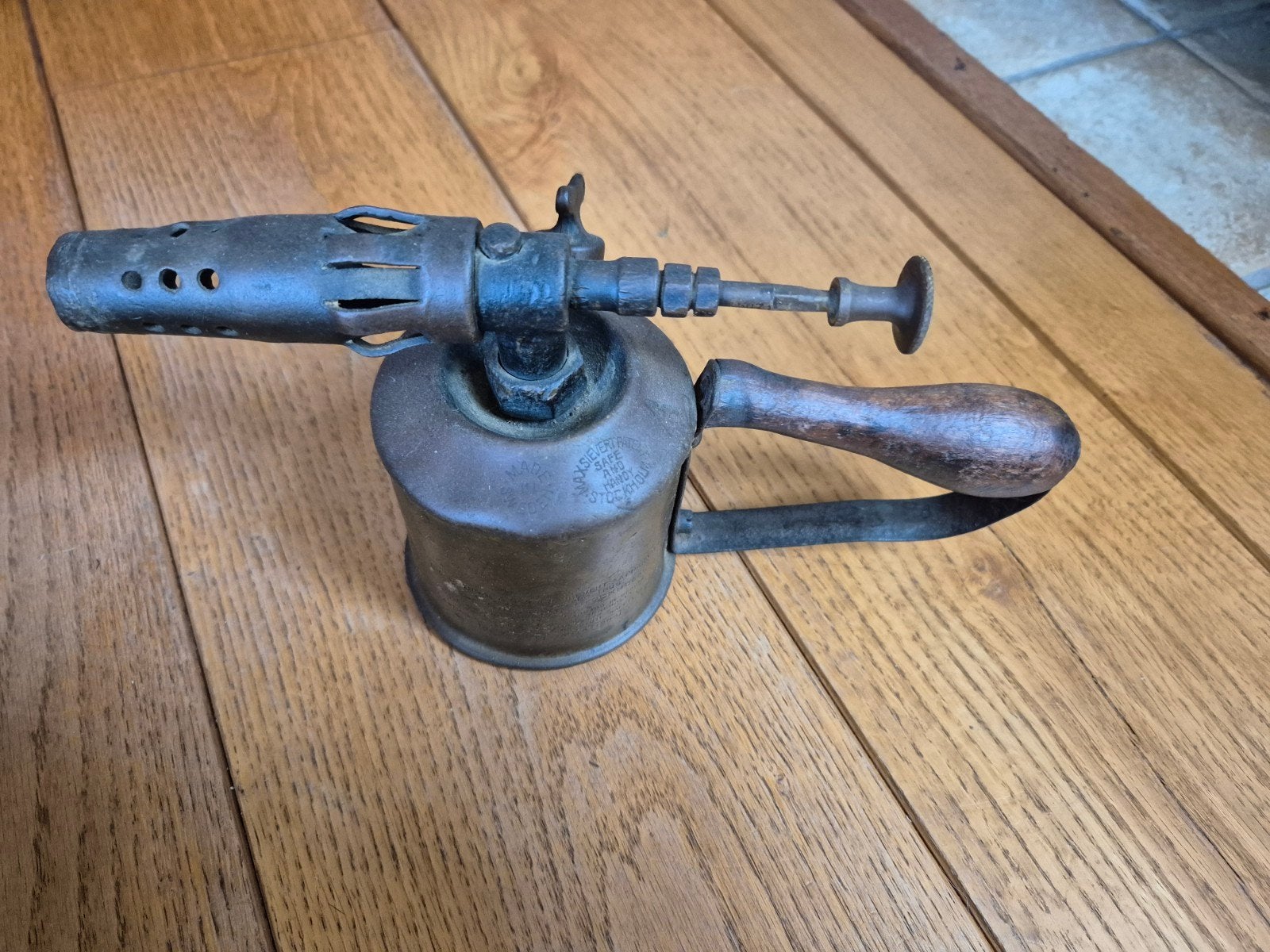 Antieke Soldeerlamp / Blaaslamp - Decoratief item, Ophalen of Verzenden