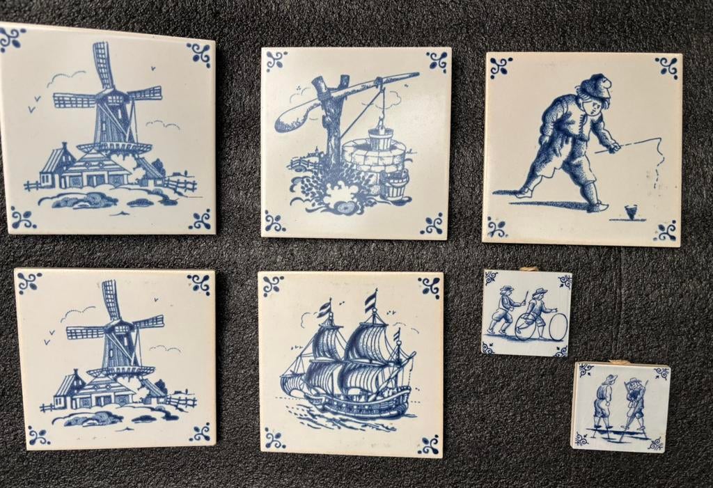 Tegeltjes Mosa Holland Delfs blauw, Ophalen of Verzenden