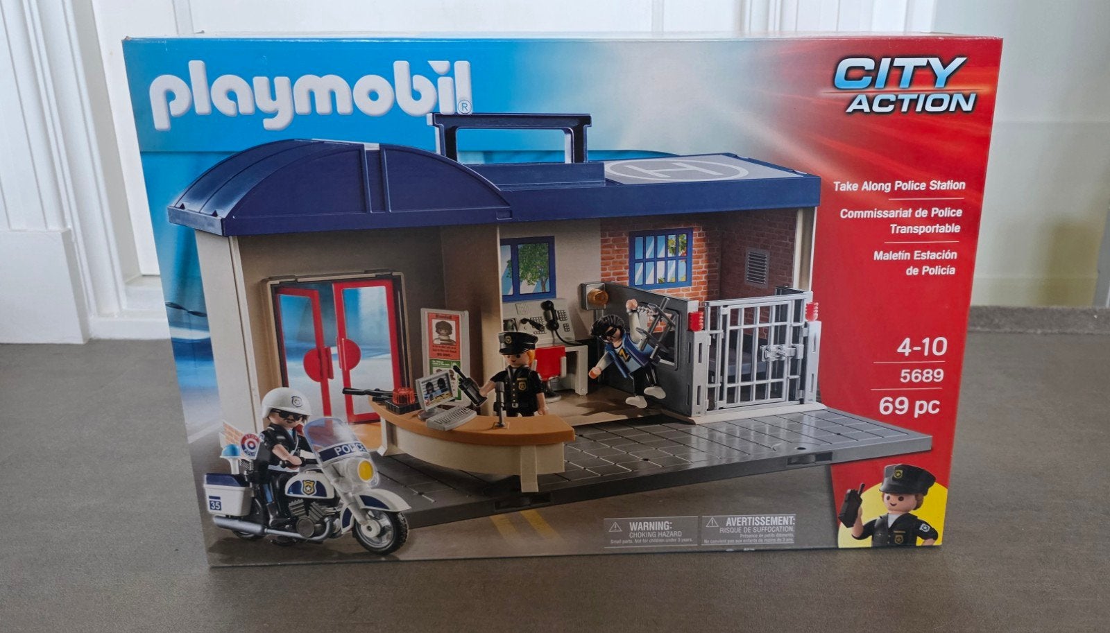 Playmobil City Action Politiebureau (5689), Ophalen, Gebouw, Complete set, Zo goed als nieuw
