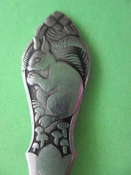 (KB5628) Kinderbestek Eekhoorn lepel (model 2), Ophalen of Verzenden, Gebruikt