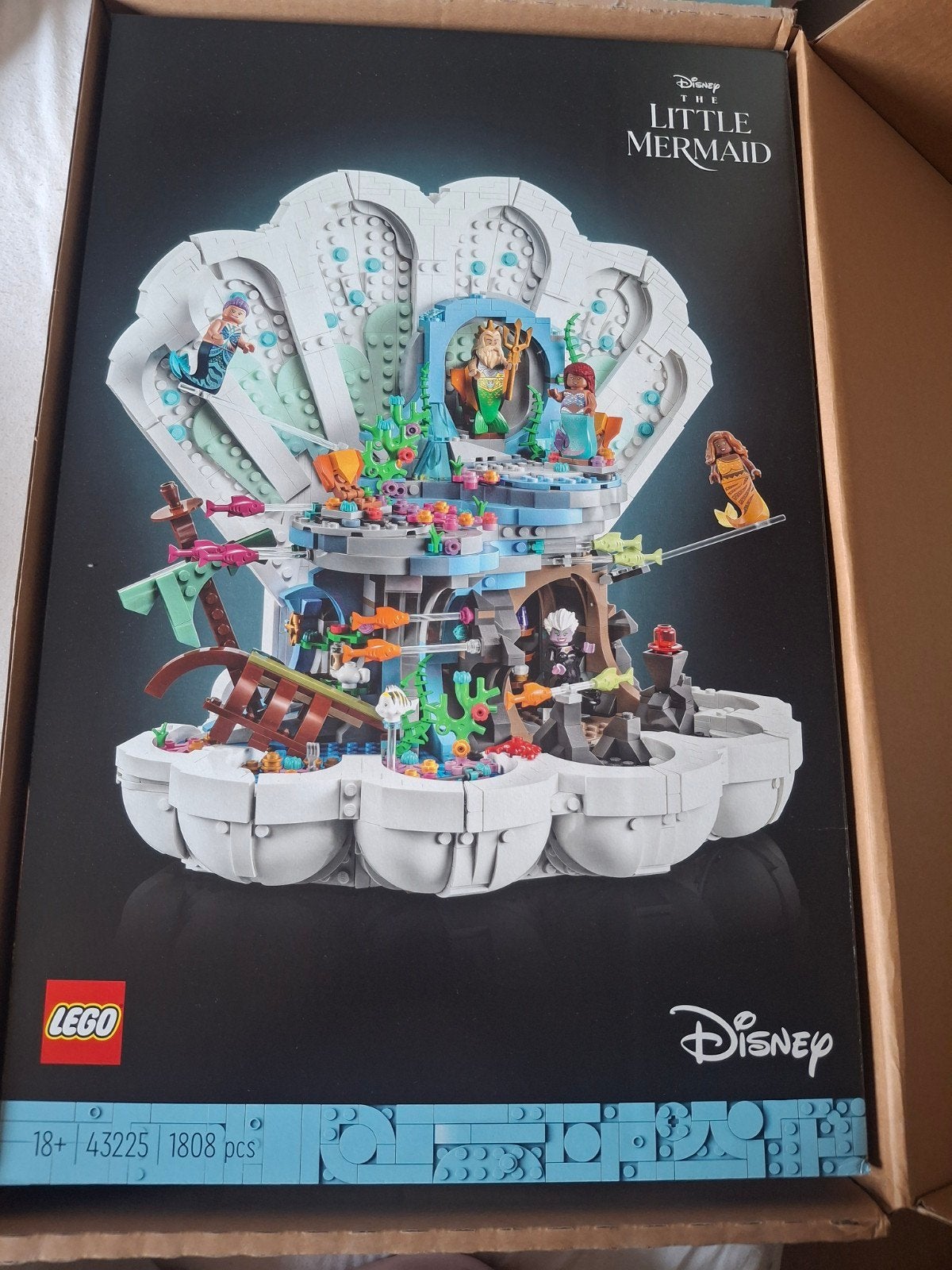 LEGO Disney De Kleine Zeemeermin Koninklijk Schelp Paleis, Lego, Nieuw, Ophalen of Verzenden, Disney