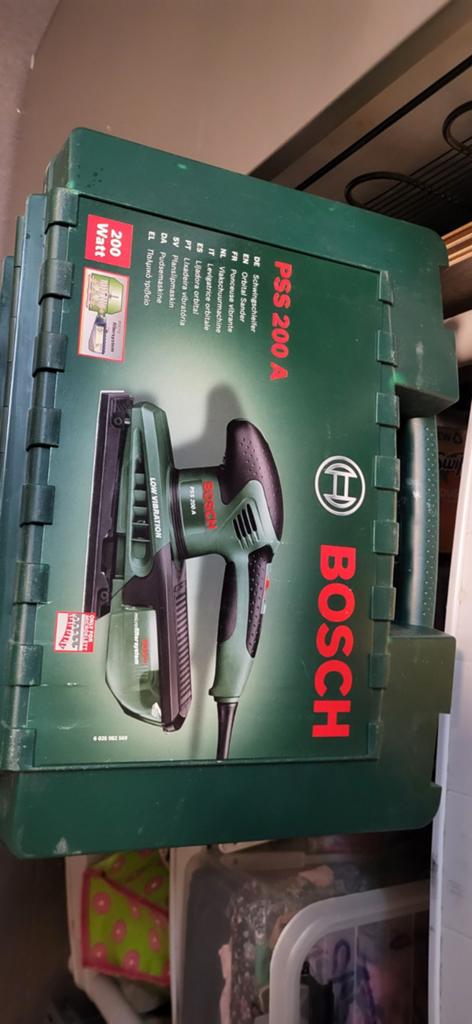Bosch Vlakschuurmachine PSS 200 A - Nieuw in doos, Doe-het-zelf en Verbouw, Gereedschap | Schuurmachines, Ophalen of Verzenden