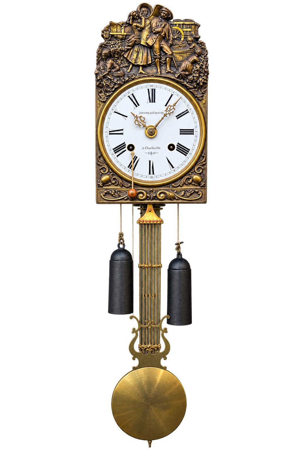 Antieke Franse Comtoise Klok - Jaeger LeCoultre, Ophalen of Verzenden