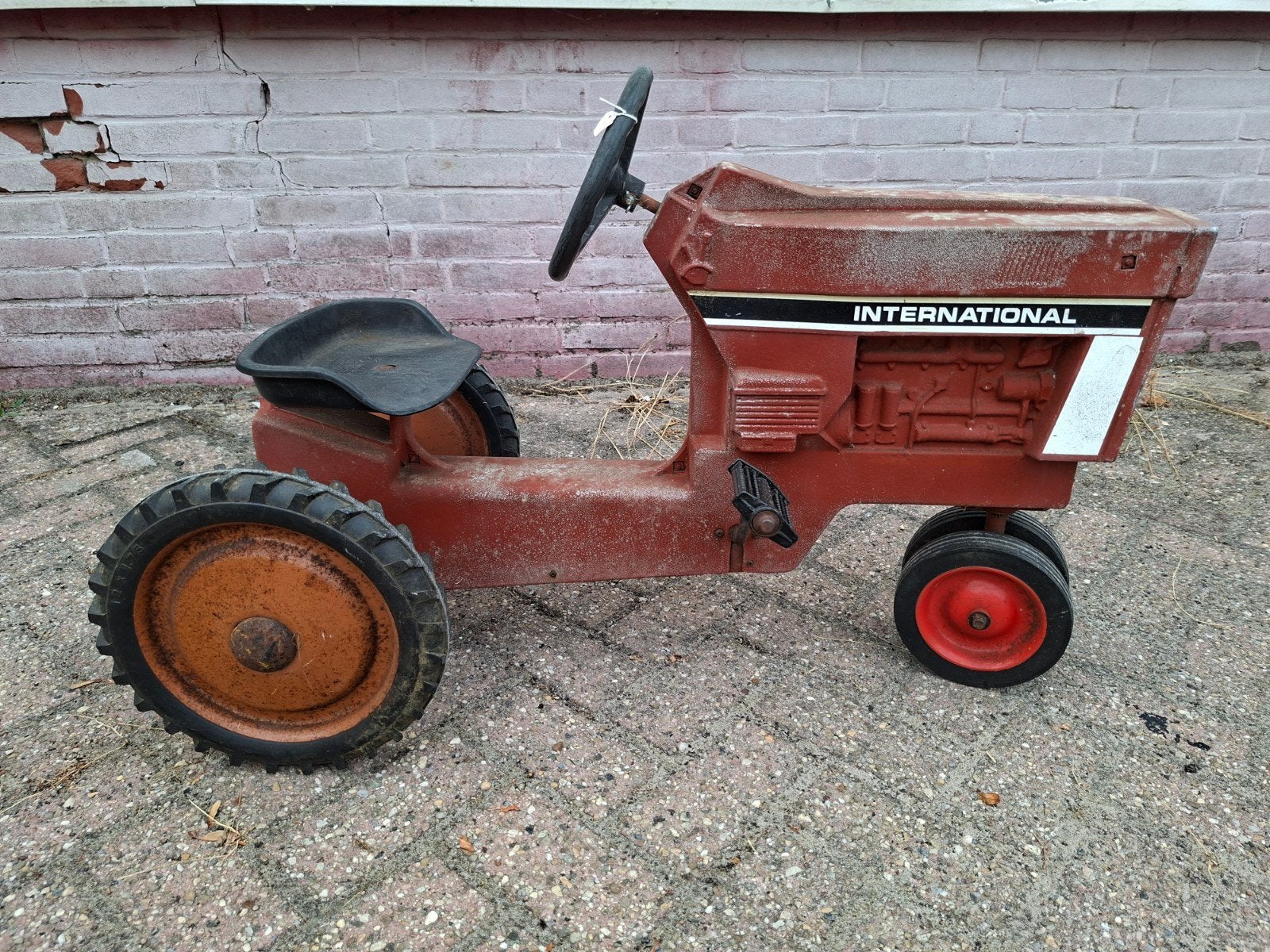 metalen IH International trap tractor, Ophalen, Reclamebord, ., IH International