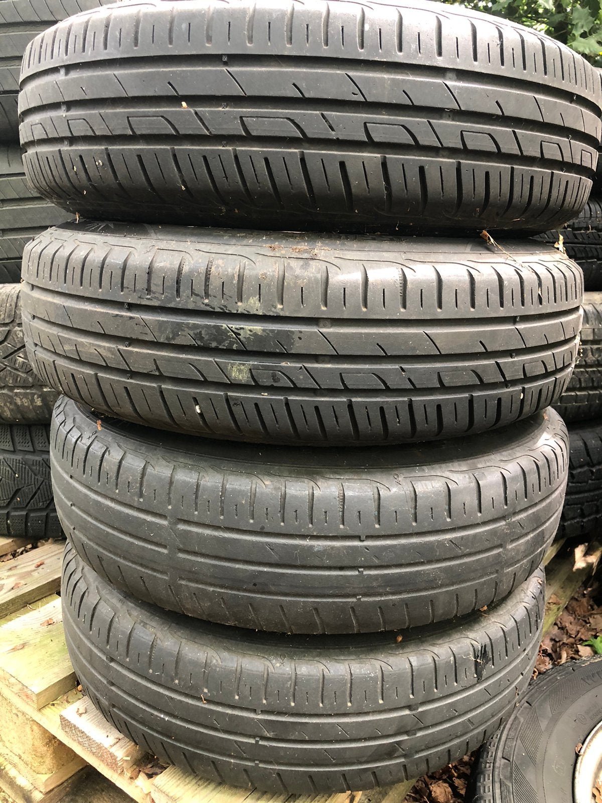 Wielen met doppen 155/80R13 voor Fiat panda, Ophalen of Verzenden, Zo goed als nieuw
