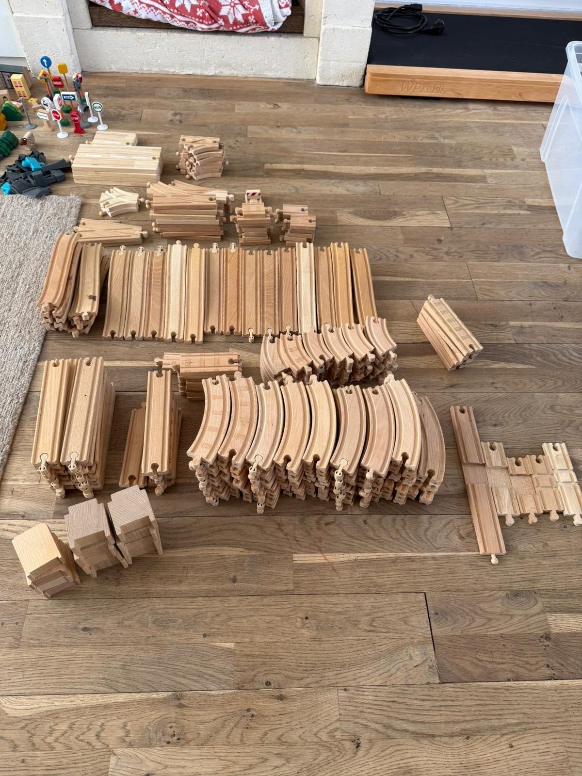 Mega grote set houten treinbaan, Kinderen en Baby's, Ophalen of Verzenden