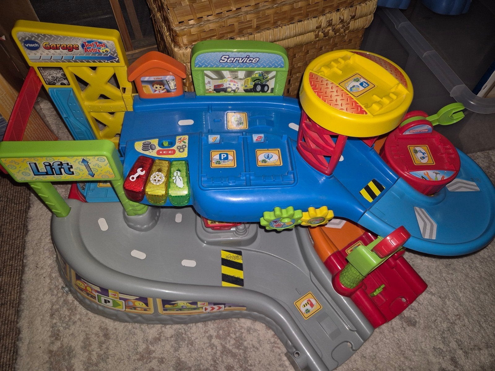 VTech Toet Toet Auto's: Tornado Stuntpark, Auto Garage & 1, Ophalen, Gebruikt