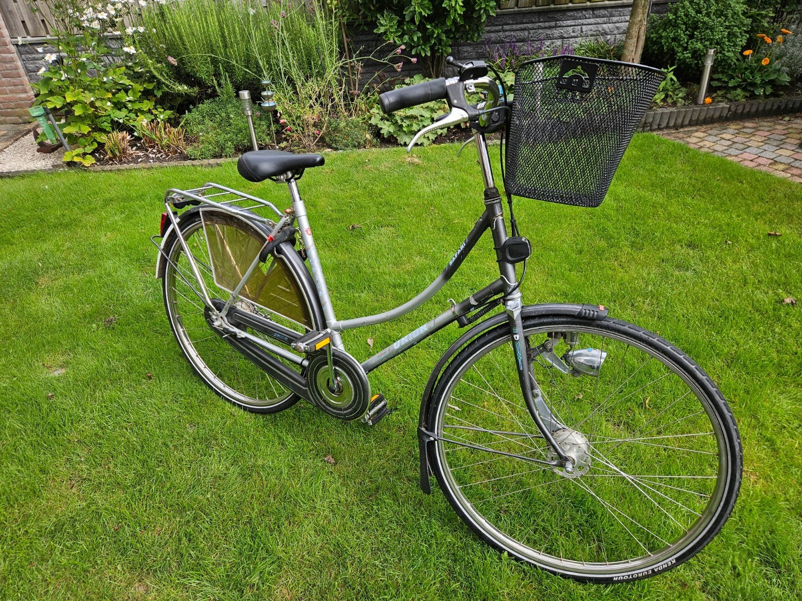 Union damesfiets met mandje 3 versnellingen, Fietsen en Brommers, Gebruikt, Velgrem, 50 tot 53 cm, Ophalen