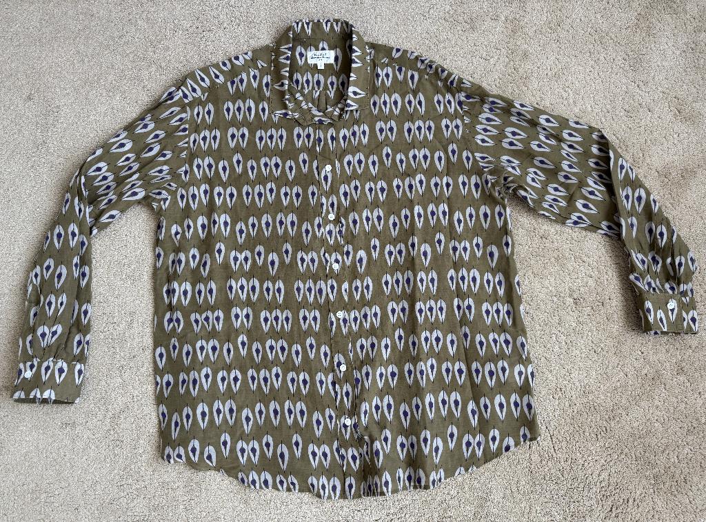 Hartford Carta blouse met retro print - Maat 4, Verzenden, Gedragen, Maat 38/40 (M), Groen