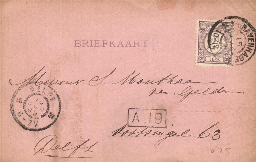Clasine, Den Haag - 06.1899 - briefkaart, Ophalen of Verzenden, Briefkaart