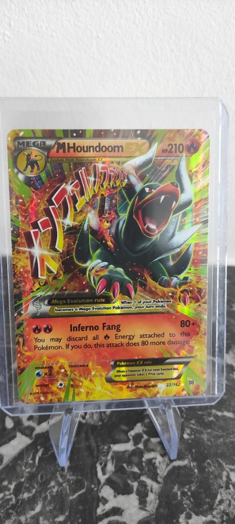 Mega Houndoom ex - NM, Ophalen of Verzenden, Zo goed als nieuw, Losse kaart, Foil