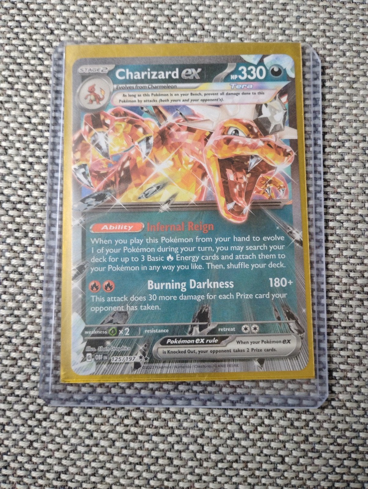 Charizard EX 125/197, Ophalen of Verzenden, Nieuw, Losse kaart