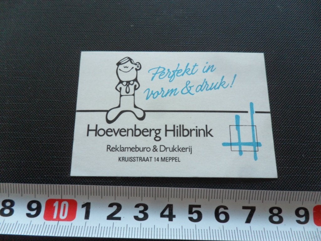 sticker Meppel Hoevenberg Hilbrink  Reklameburo & Drukkerij, Ophalen, Zo goed als nieuw