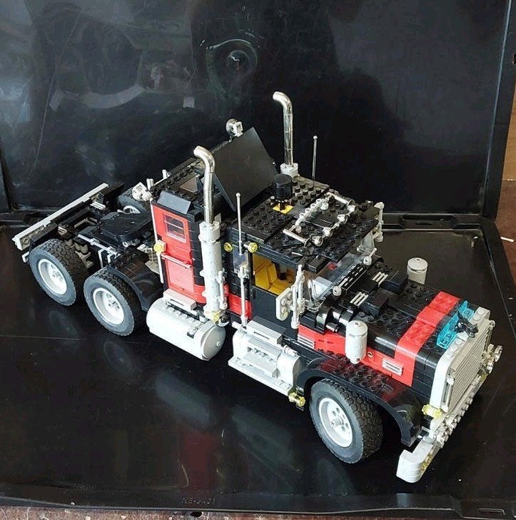 Lepin 21015 Black Cat Truck (alternatief voor Lego 5571), Ophalen of Verzenden, Gebruikt, Overige merken