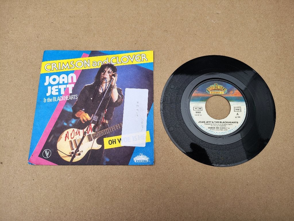 Single: Joan Jett & Blackhearts - Crimson And Clover (1982), Verzenden, Gebruikt, Pop