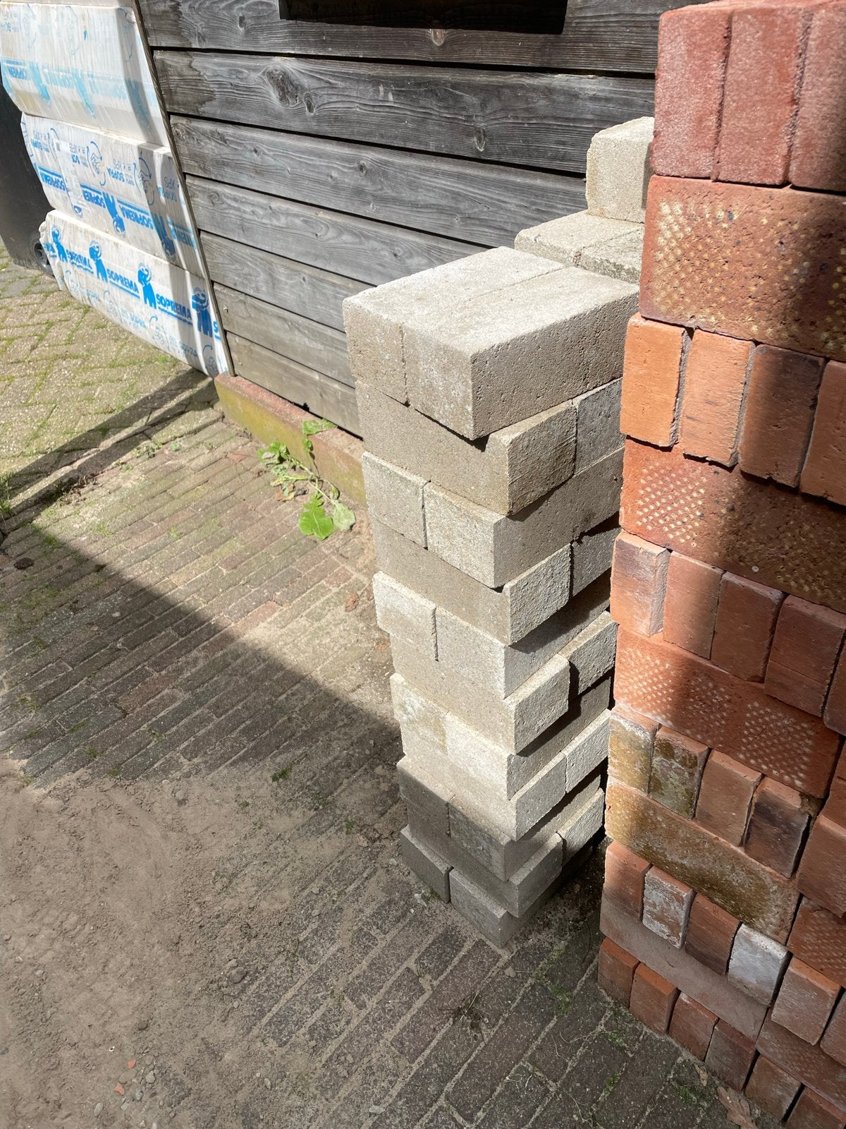 Betonstenen gratis ophalen, Doe-het-zelf en Verbouw, Ophalen, Zo goed als nieuw, Beton
