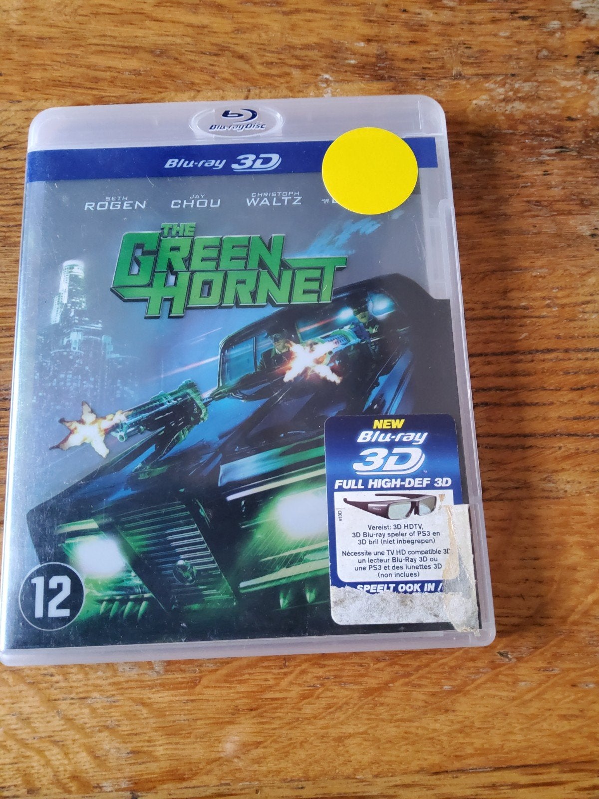 The Green Hornet 3D Blu-ray, Gebruikt, Film, Actie, Ophalen of Verzenden