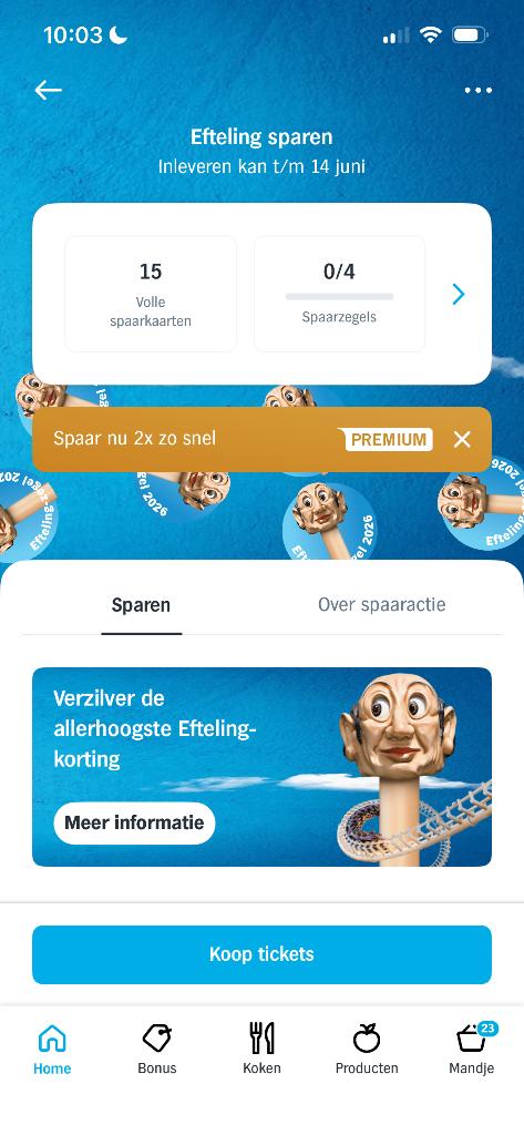 Efteling spaarkaart AH, Verzamelen, Ophalen, Nieuw, Overige typen