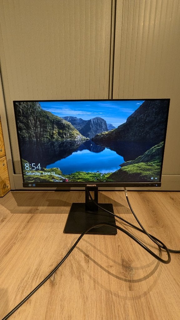 Philips B-line 245B1/00 Zwart 23,8" 2560x1440 (Quad HD) IPS, In hoogte verstelbaar, IPS, Ophalen of Verzenden, Zo goed als nieuw