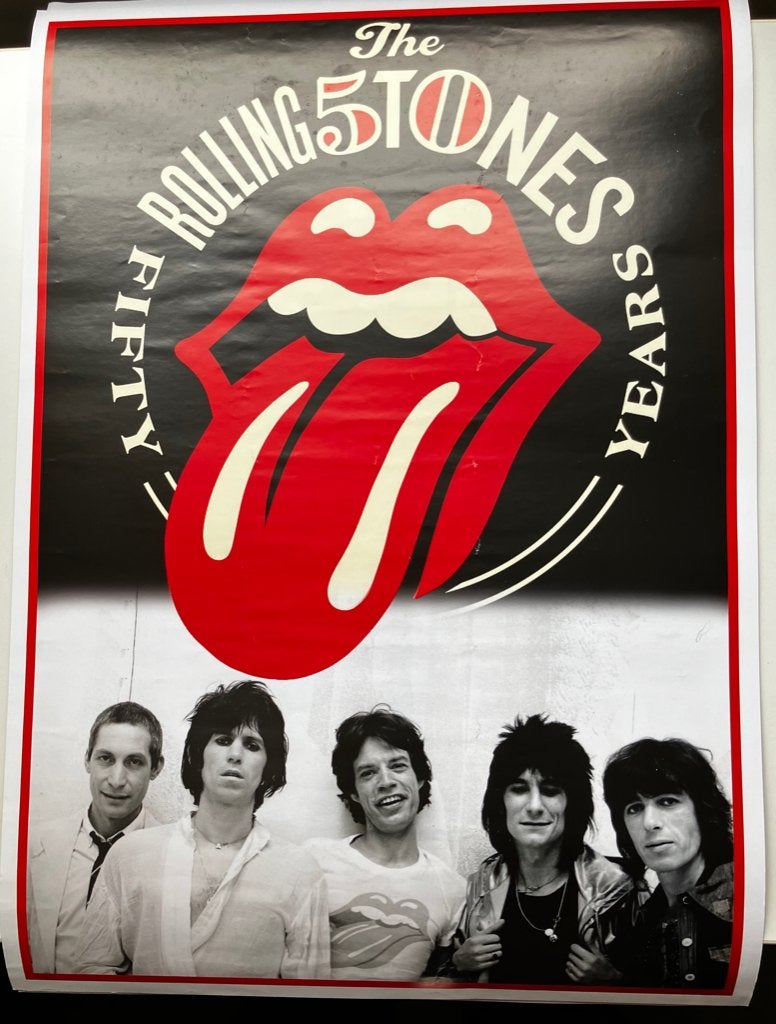 MP715G Rolling Stones  ON FIRE TOUR 2014 €50, Rechthoekig Staand, Ophalen of Verzenden, Zo goed als nieuw, A1 t/m A3